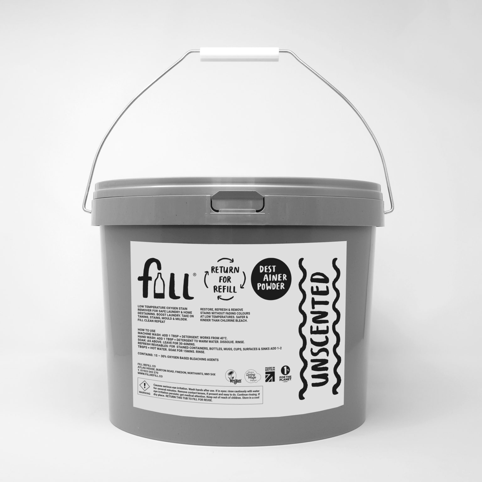 Destainer 5kg Tub - Fill Refill Co - Refillable Eco Household ...