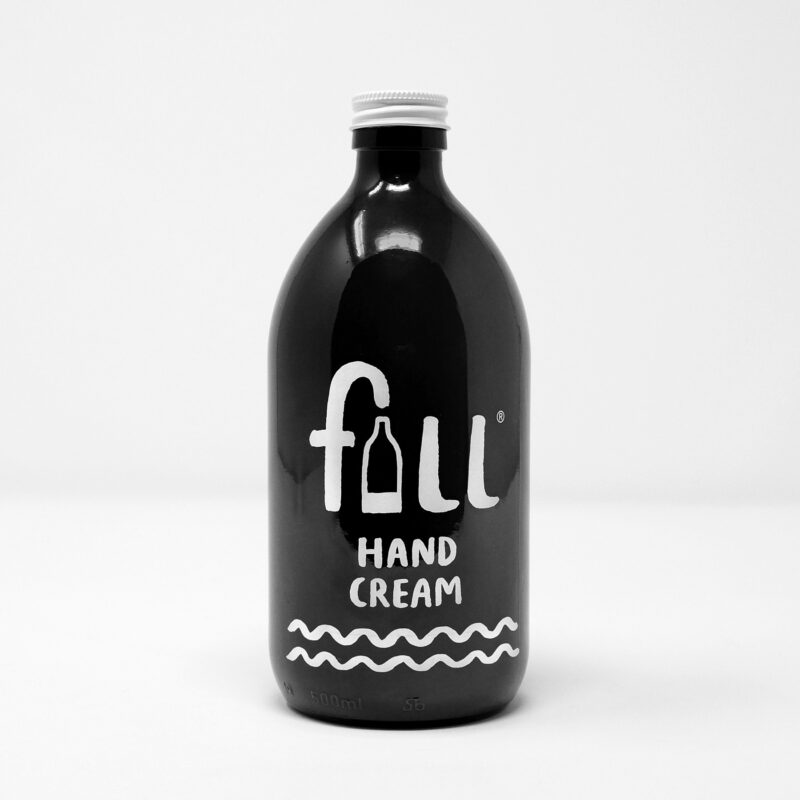 Fill Refill Hand Cream amber bottle